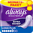 discreet Einlagen bei Blasenschwäche Long Plus Monatspack always
