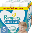Plienky veľkosť 5 (11 - 16 kg) Monthly Box Pampers active baby