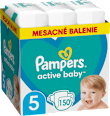 Plienky veľkosť 5 (11 - 16 kg) Monthly Box Pampers active baby
