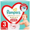 Scutece chiloţel numărul 3, 6-11 kg  Pampers Premium Care