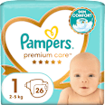 Plenice za novorojenčke, velikost 1 (2-5 kg) Pampers Premium Care