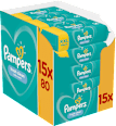 Vlažni robčki XXL pakiranje, 15 x 80 Pampers