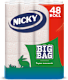 Big Bag toalettpapír, 48 tekercs, 2 rétegű  NICKY