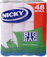 Big Bag toalettpapír, 48 tekercs, 2 rétegű  NICKY