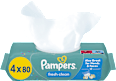 Chusteczki nawilżane Fresh Clean (4x80) Pampers