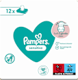 Vlhčené utierky Sensitive - 12 x 52 Pampers