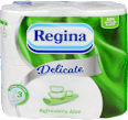 Delicate toalettpapír, Aloe Vera, 4 tekercs, 3 rétegű Regina