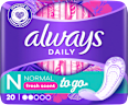 Slipeinlagen Normal to go mit Frischeduft always