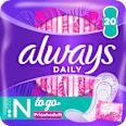 Slipeinlagen Normal to go mit Frischeduft always