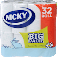 Big Pack toalettpapír, 32 tekercs, 3 rétegű NICKY
