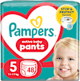 plenkové kalhotky Jumbo Pack, velikost 5 Pampers active baby