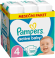 Plenice velikost 4 - mesečno pakiranje (9-14 kg) Pampers active baby