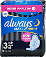 Maxi-Binden mit Flügeln Maxi Night always