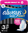 Maxi-Binden mit Flügeln Maxi Night always