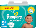 Windeln Baby Dry Gr.5+ Junior Plus (12-17 kg), Big Pack Pampers