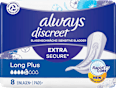 discreet Einlagen+ bei Blasenschwäche Long Plus always
