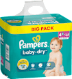 Windeln Baby Dry Gr.4+ Maxi Plus (10-15 kg), Big Pack Pampers