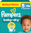 Windeln Baby Dry Gr. 5 Junior (11-16 kg) Monatsbox Pampers