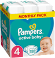 Plienky veľkosť 4 (9 - 14 kg) Monthly Box Pampers active baby