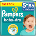 Windeln Baby Dry Gr.5+ Junior Plus (12-17 kg), Big Pack Pampers