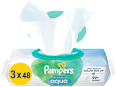 Vlhčené utierky Aqua - 3 x 48 Pampers Harmonie