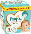 Plenice velikost 4 (9-14 kg), večje pakiranje Pampers Premium Care