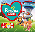 Hlačne plenice Paw Patrol, velikost 4 (9-15 kg) Pampers