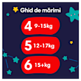 Scutece chiloțel de noapte numărul 4, 9-15kg Pampers