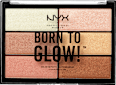 Highlighter Palette 01 Born To Glow  NYX PROFESSIONAL MAKEUP