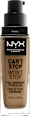 Foundation Can't Stop Won't Stop 24-Hour Caramel 15 NYX PROFESSIONAL MAKEUP