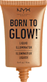 Highlighter Born To Glow Liquid Illuminator 03 Pure Gold  NYX PROFESSIONAL MAKEUP