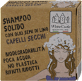 Shampoo Solido con Olio di Lino per Capelli Secchi White Castle