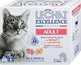 Multi pakiranje mokre hrane za odrasle mačke Govedina + Losos, 12x100 g LECHAT EXCELLENCE