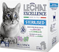Multi pakiranje mokre hrane za sterilizirane mačke Raca + Zajec, 12 x 100 g LECHAT EXCELLENCE