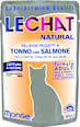 Dopolnilna mokra hrana za odrasle mačke - tuna in losos LECHAT NATURAL