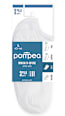 Къси мъжки чорапи Minicalza 43/46, бели Pompea