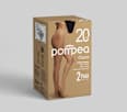 Dres damă 20 DEN 1/2-S negru  Pompea
