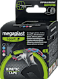 Bendaggio adesivo elastico color nero megaplast