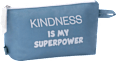 Kosmetiktasche blau "kindness is my superpower" Miomojo