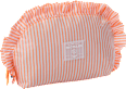 Kulturbeutel orange Streifen Miomojo