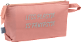 Kosmetiktasche rosa "Less Plastic is fantastic" Miomojo