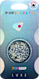 Swappable PopGrip Luxe - Tidepool Starring Silver Popsockets