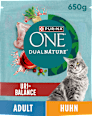 Trockenfutter Katze mit Huhn & Cranberry, dual nature uri balance  PURINA ONE