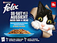 Nassfutter Katze Geschmacksvielfalt aus dem Wasser in Gelee Multipack (18x85 g) Felix