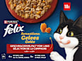 Nassfutter Katze Sensations Gelees Geschmacksvielfalt vom Land Multipack (18x85 g) Felix