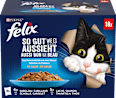 Nassfutter Katze Geschmacksvielfalt aus dem Wasser in Gelee Multipack (18x85 g) Felix