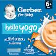 Mliečny dezert so sušienkami hello yogo Gerber