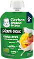 organic BIO příkrm v sáčku mango a broskev s kokosovým mlékem Gerber Organic