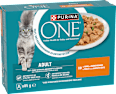 Nassfutter Katze Huhn mit grünen Bohnen, Multipack (8x85 g) PURINA ONE