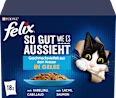 Nassfutter Katze Geschmacksvielfalt aus dem Wasser in Gelee Multipack (18x85 g) Felix